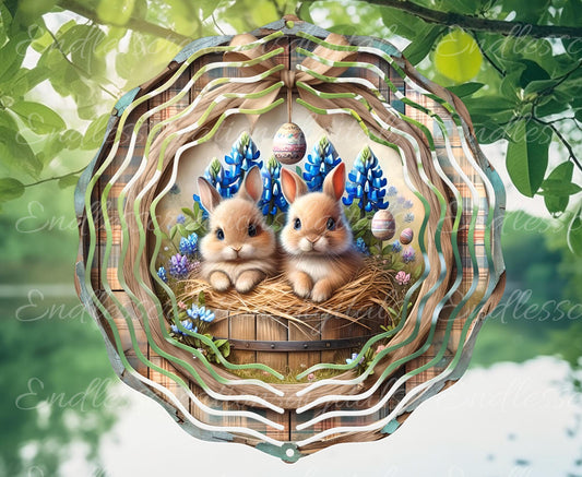 SPRING FLORAL BUNNY