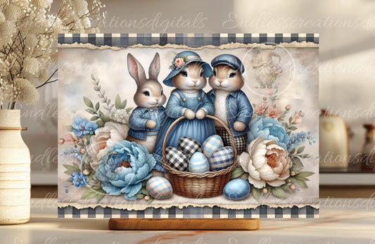 FARMHOUSE STYLE EASTER Bunny Family
