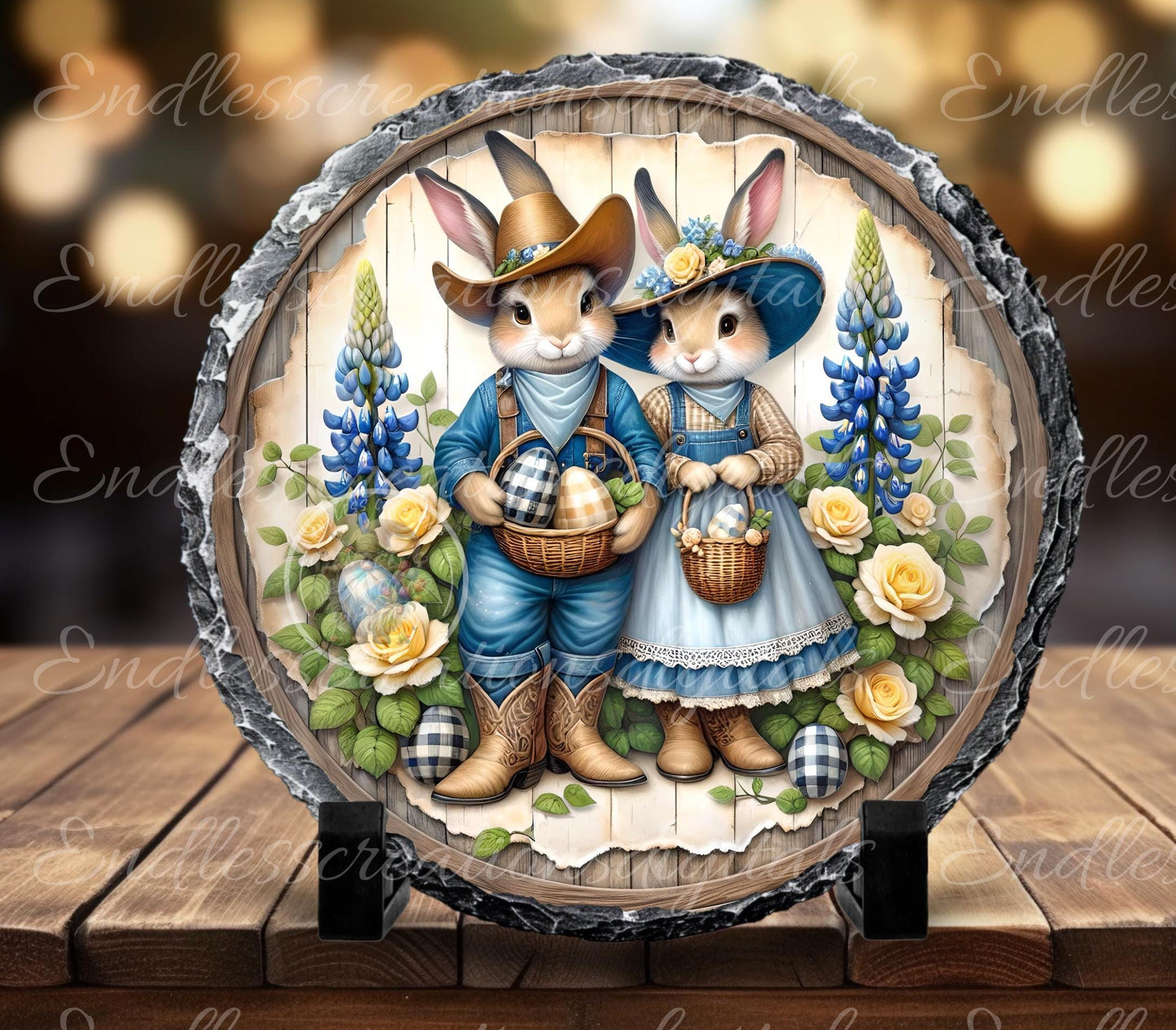 FARMHOUSE COWBOY BUNNY Couple