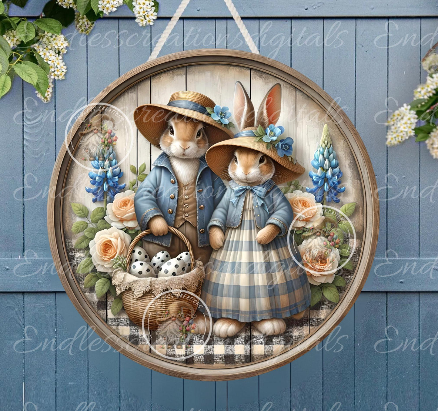 FARMHOUSE STYLE BUNNY Couple