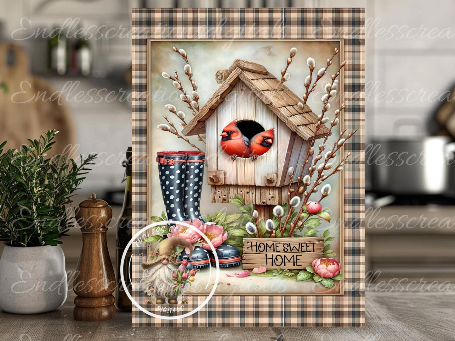 HOME SWEET HOME Cardinals Garden flag