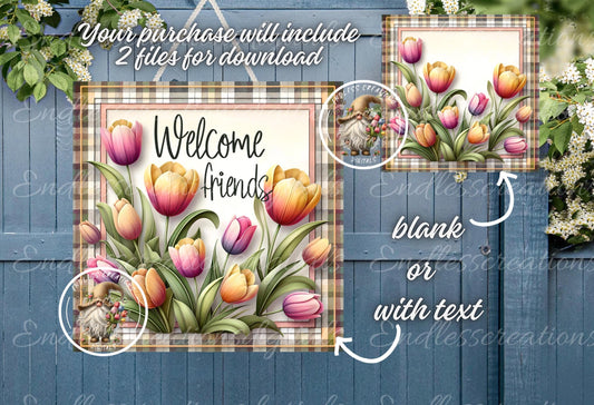 WELCOME SQUARE SPRING Tulips