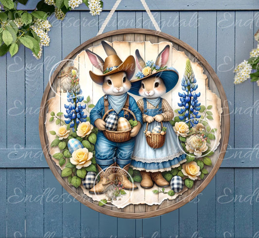 FARMHOUSE COWBOY BUNNY Couple