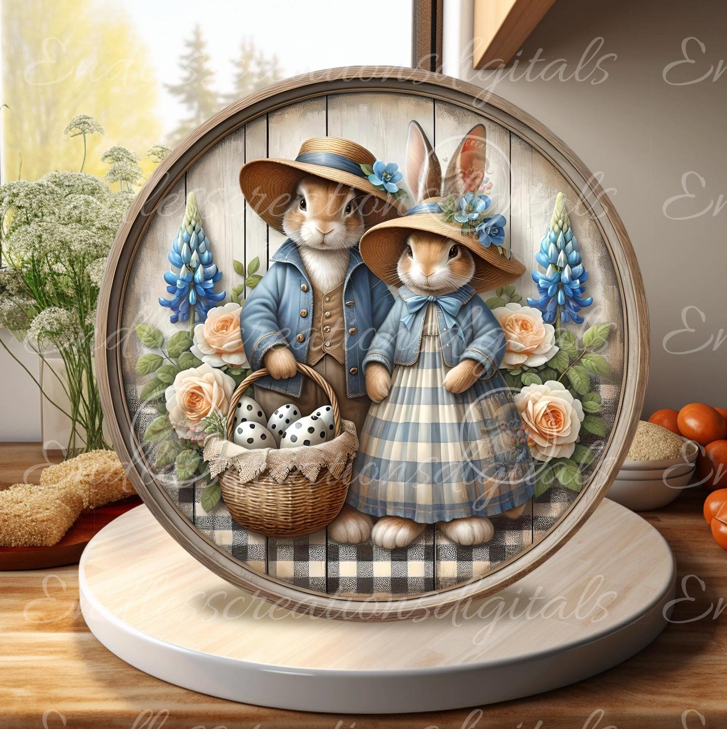 FARMHOUSE STYLE BUNNY Couple