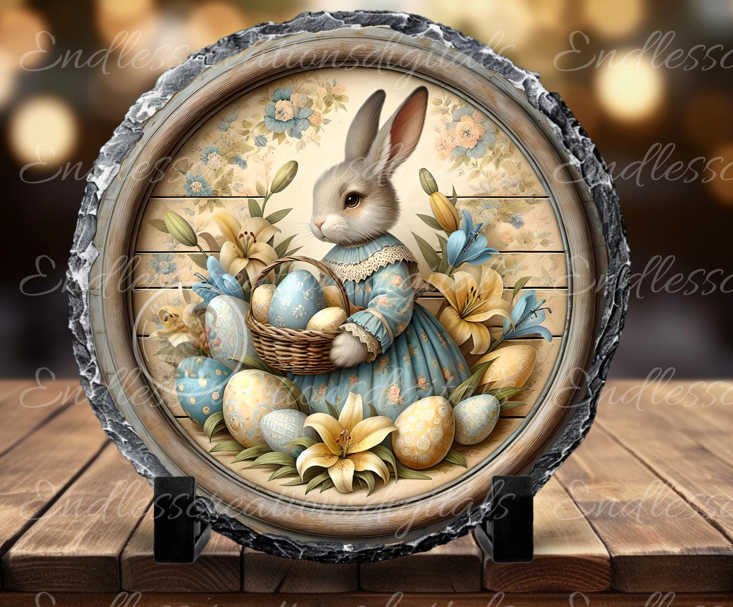 VINTAGE BLUE MISS Bunny