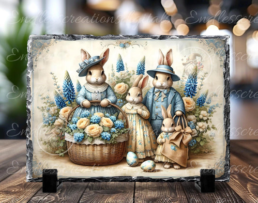 VINTAGE EASTER RABBIT Family