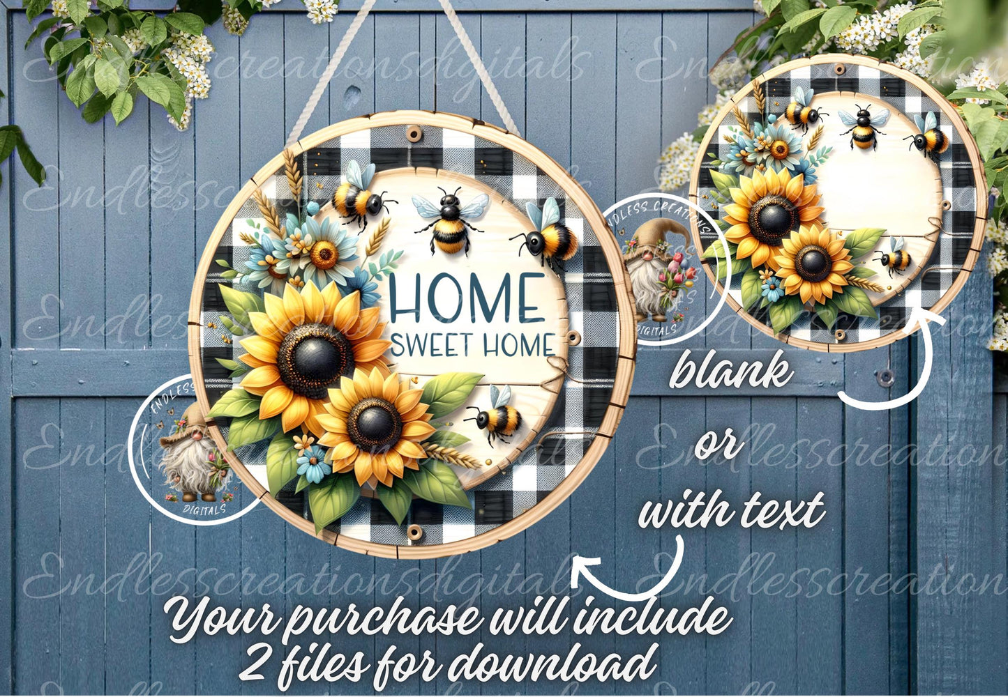 HOME SWEET HOME SUNFLOWER SUMMER ROUND