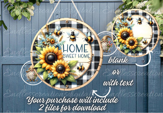 HOME SWEET HOME SUNFLOWER SUMMER ROUND
