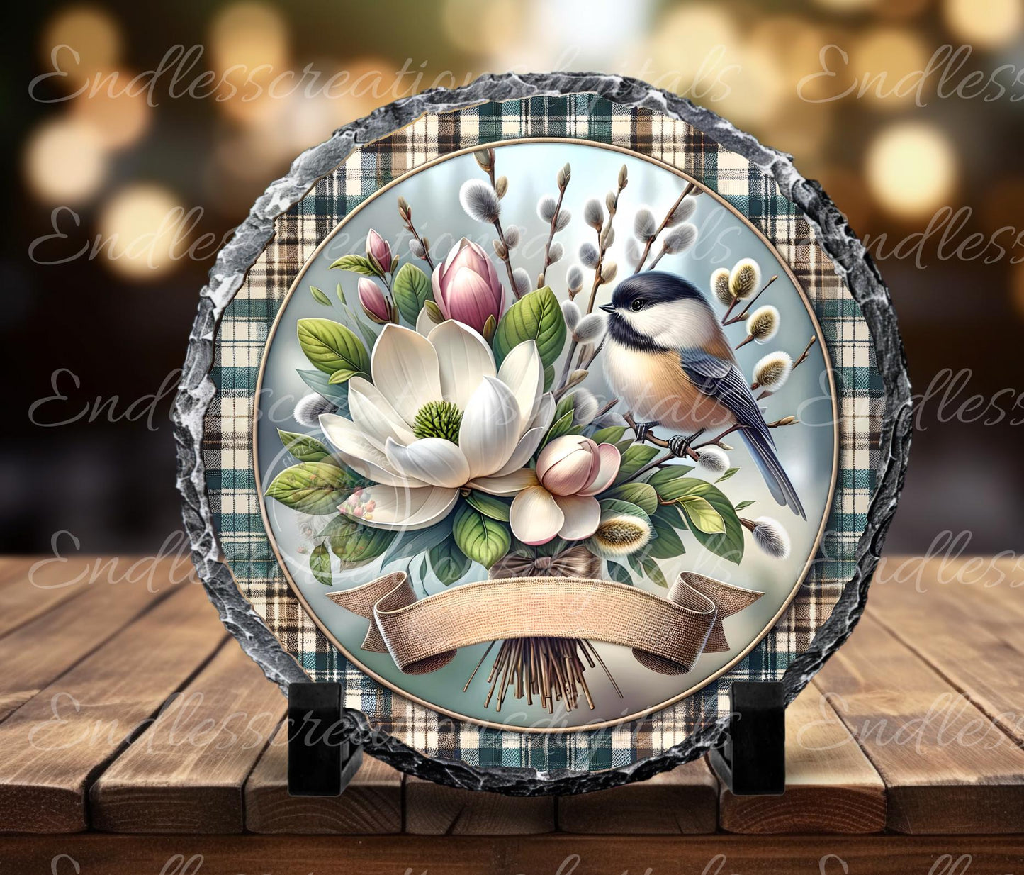 WELCOME CHICKADEE MAGNOLIA SPRING