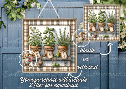 SQUARE HERB CLAY SUMMER POTS