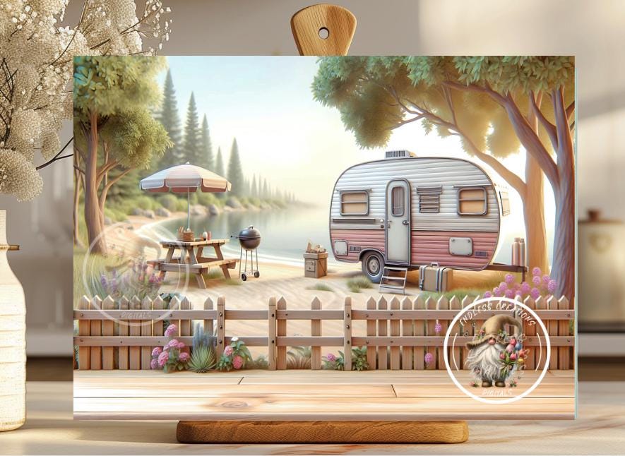 CAMPING  RECTANGLE CUTTING BOARD
