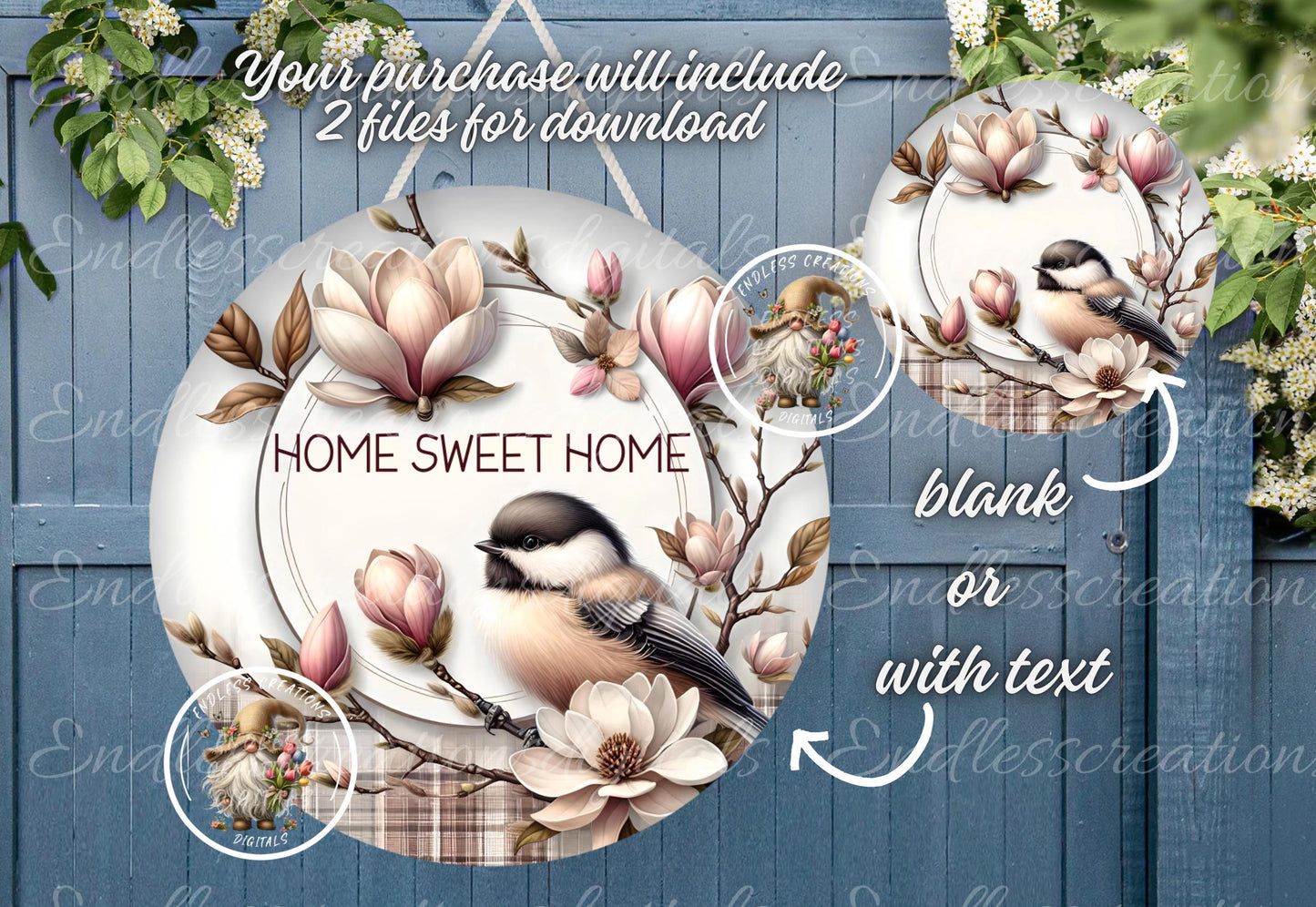 HOME SWEET HOME Spring Chickadee