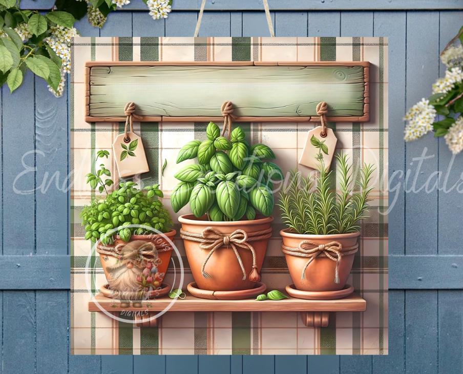SUMMER HERB CLAY Pots