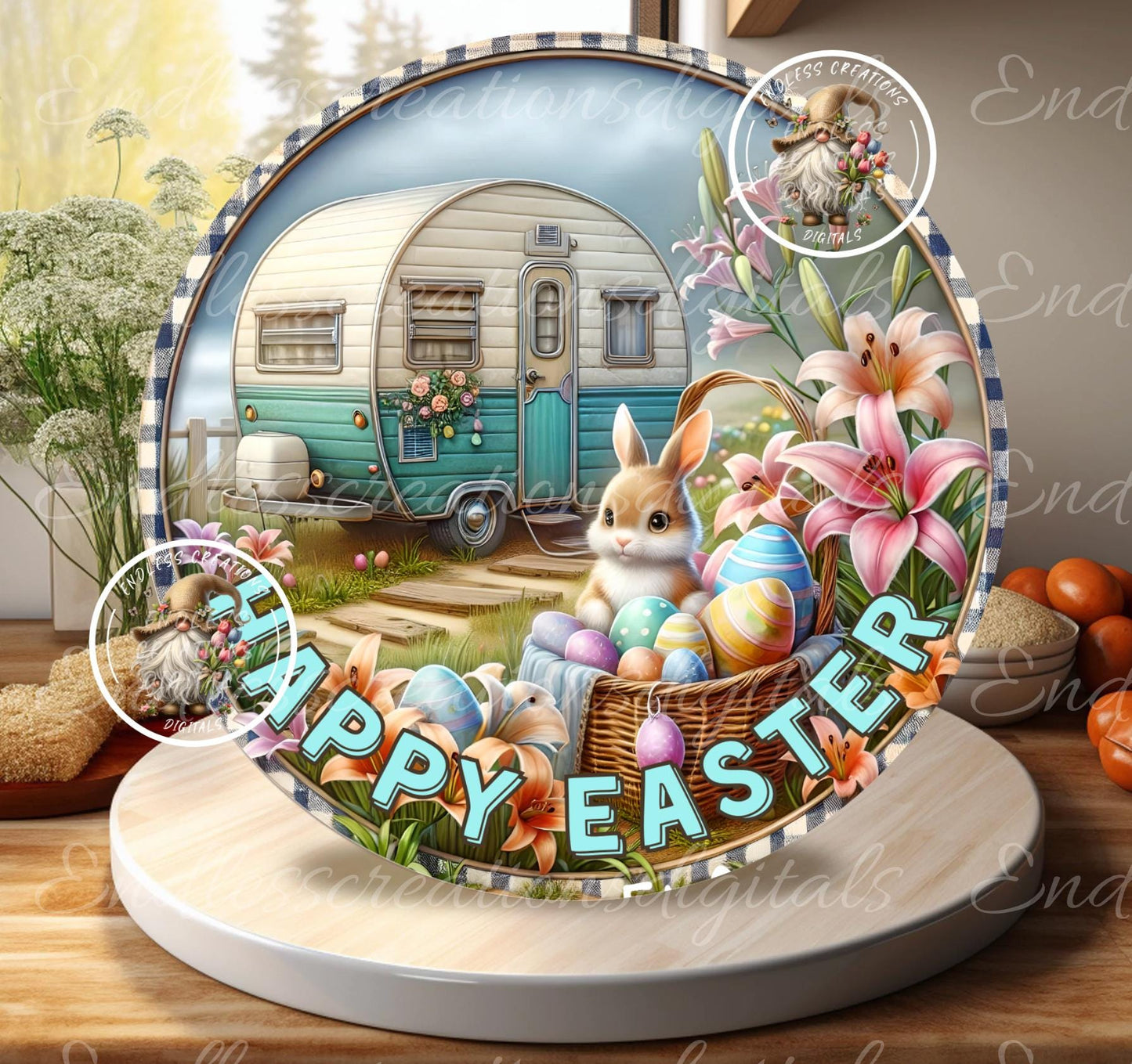 HAPPY EASTER BUNNY Camper