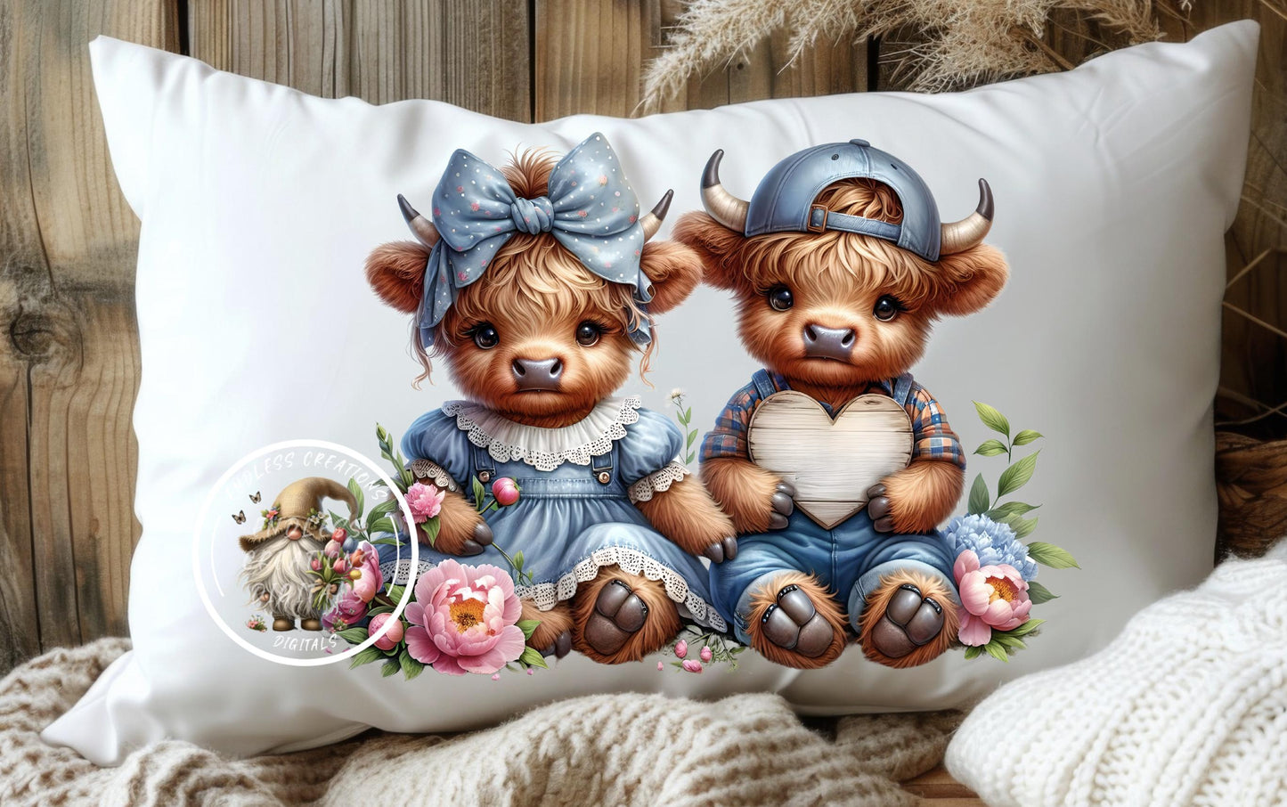 MOTHERS DAY HIGHLAND COW TRANSPARENCIES