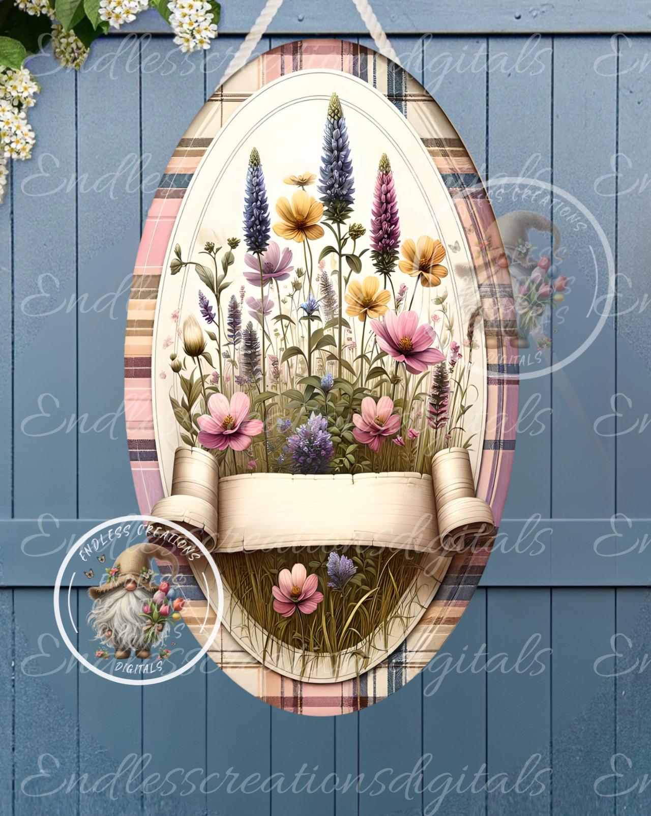 OVAL DIGITAL WELCOME WILDFLOWERS