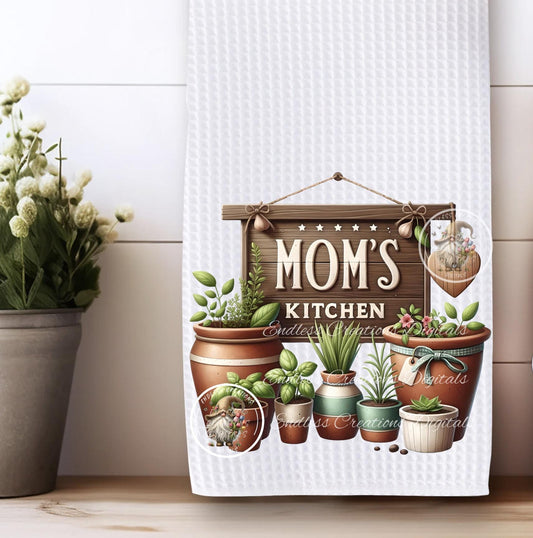 MOM'S KITCHEN HERB POTS TRANSPARENCIES