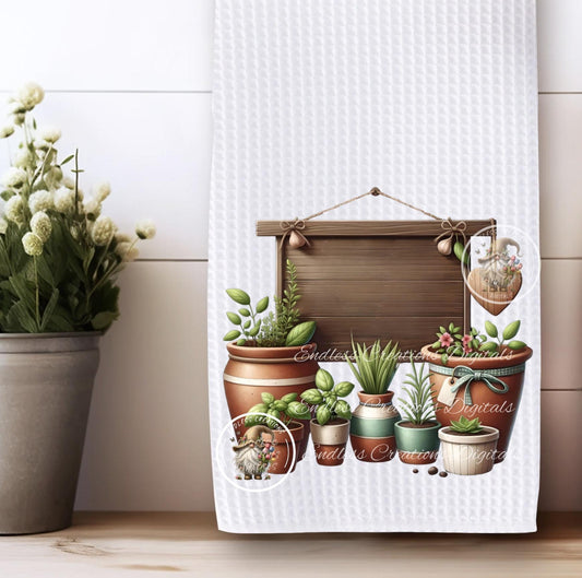 MOM'S KITCHEN HERB POTS BLANK TRANSPARENCIES