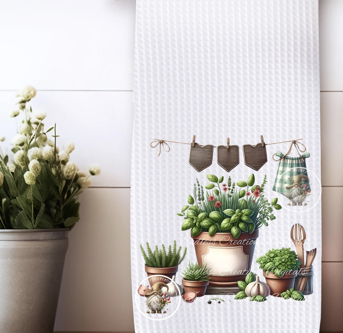 MOM'S KITCHEN HERB POTS BLANK TRANSPARENCIES