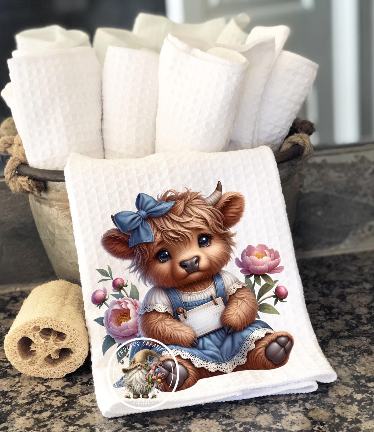 MOTHERS DAY HIGHLAND COW TRANSPARENCIES