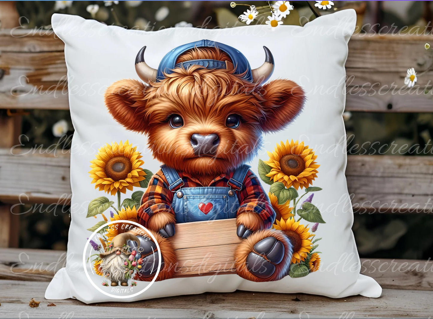 MOTHERS DAY HIGHLAND COW TRANSPARENCIES