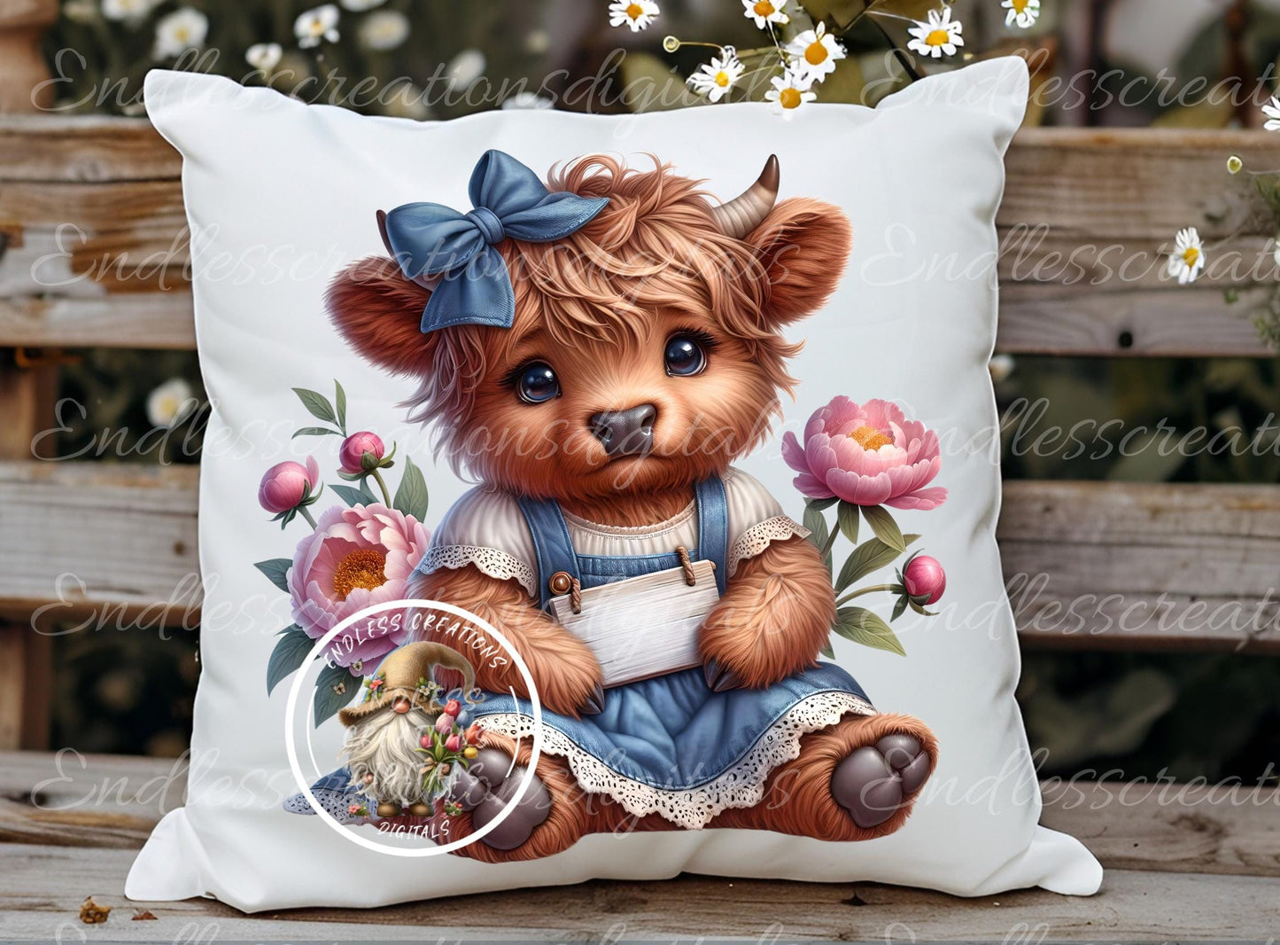 MOTHERS DAY HIGHLAND COW TRANSPARENCIES