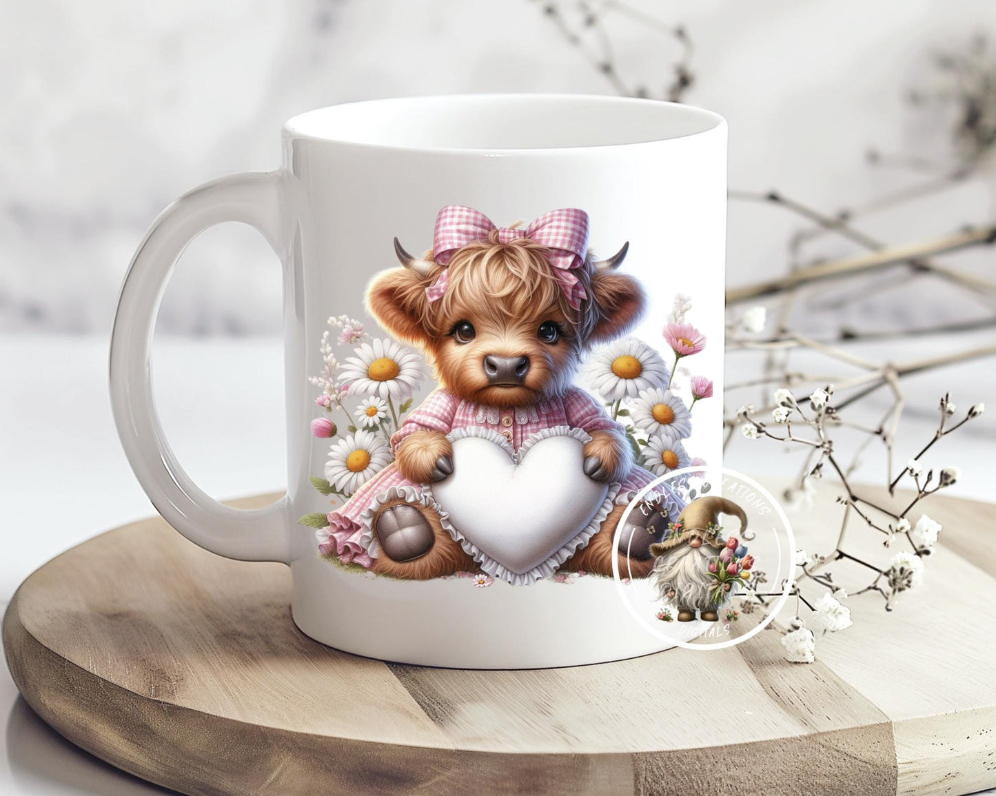MOTHERS DAY HIGHLAND COW TRANSPARENCIES