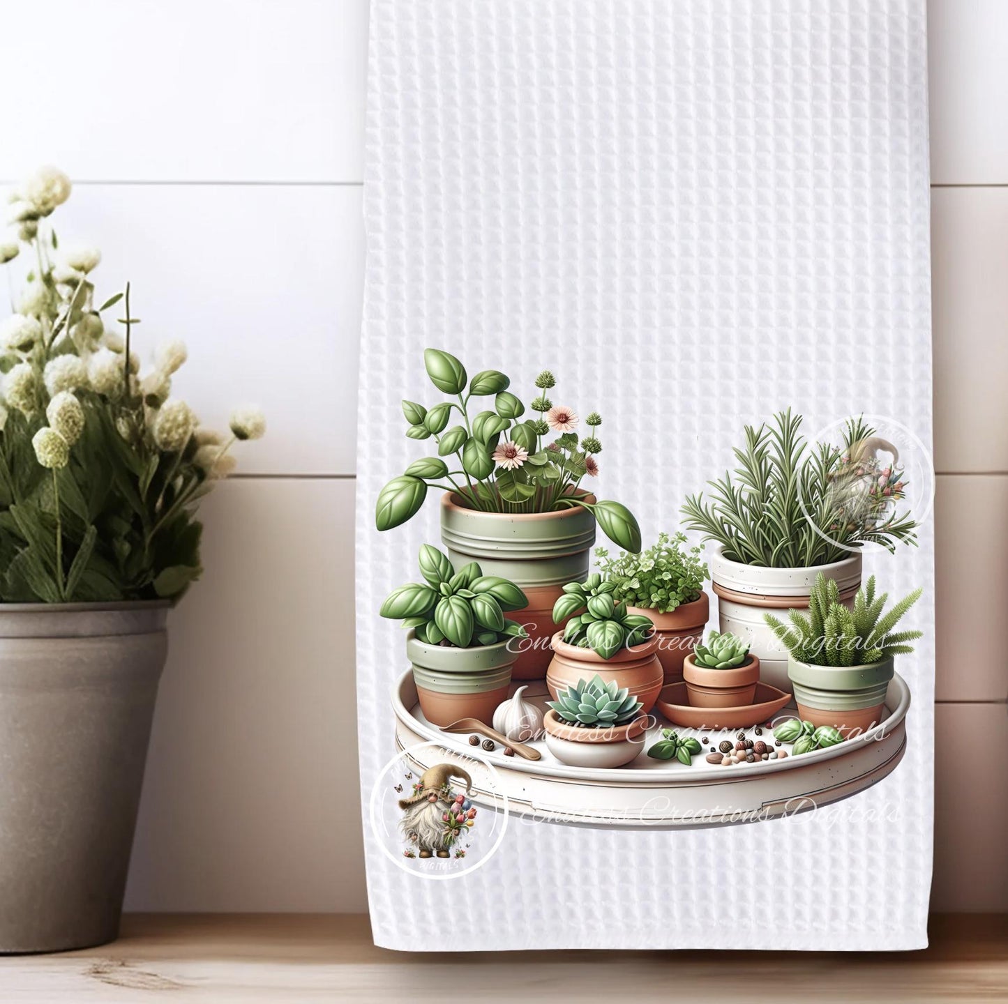 MOM'S KITCHEN HERB POTS BLANK TRANSPARENCIES