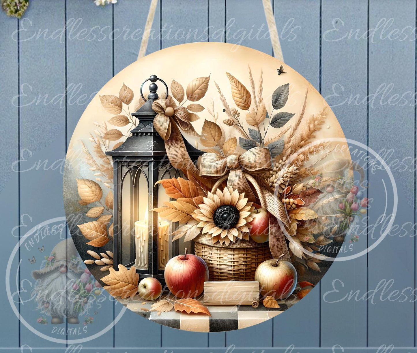 FALL FLORAL LANTERN