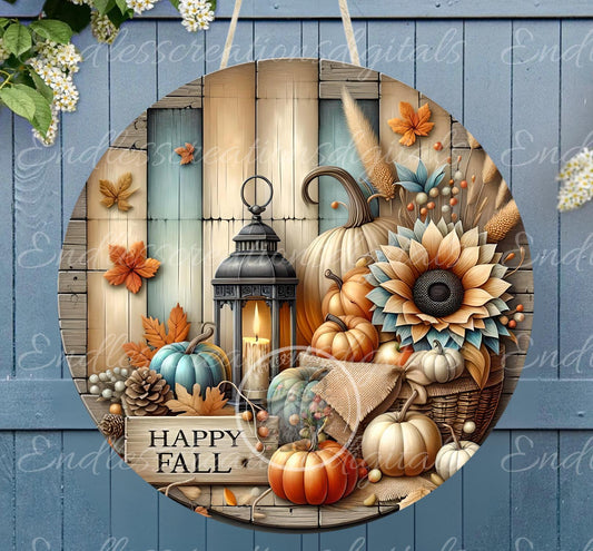 FALL FLORAL LANTERN