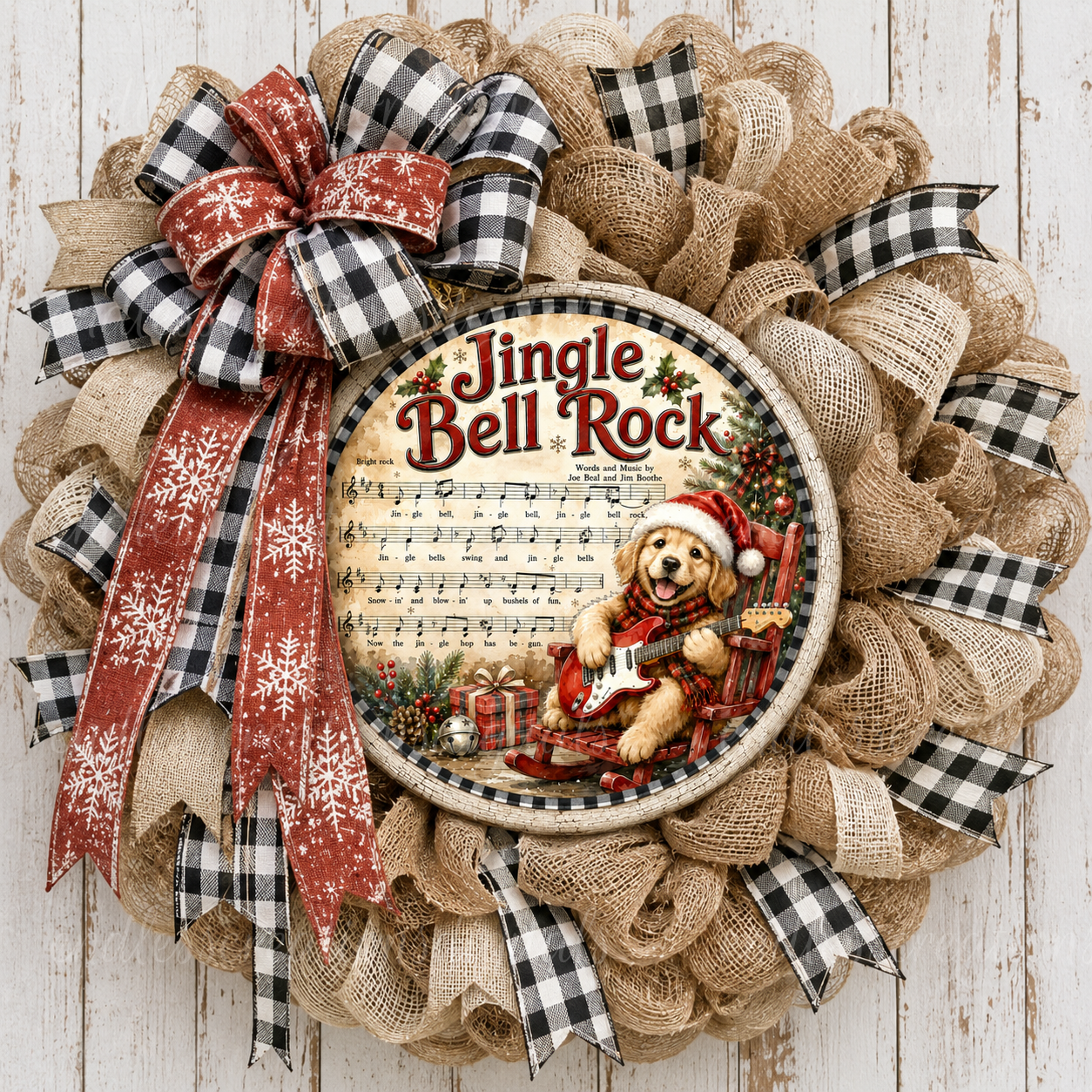 JINGLE BELL ROCK ROUND/CLOCK DESIGN BUNDLE OF 3