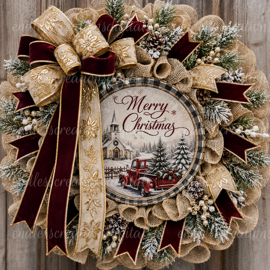 MERRY CHRISTMAS TRUCK BUNDLE OF 3
