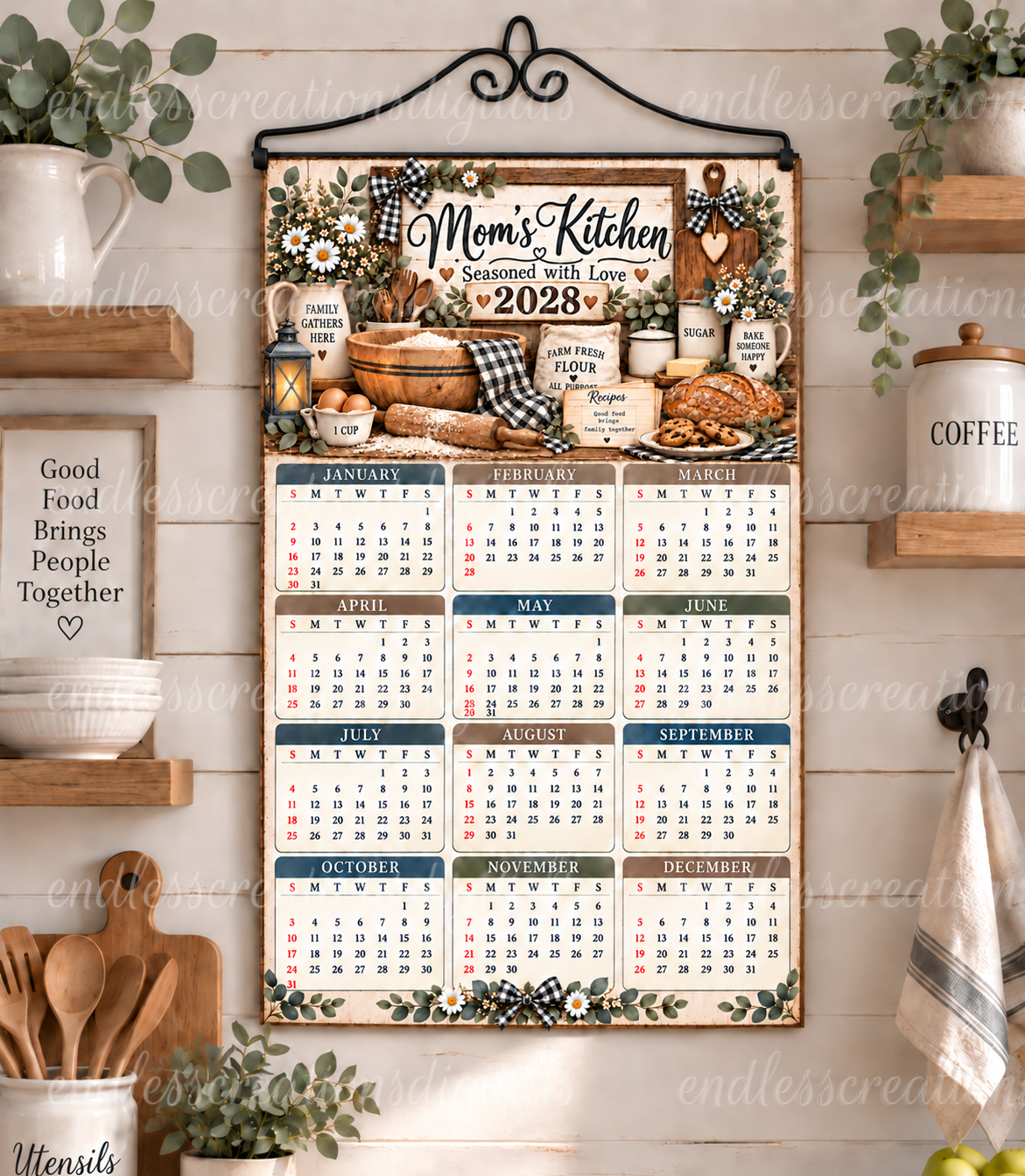 MOM'S KITCHEN CALENDAR DESIGN