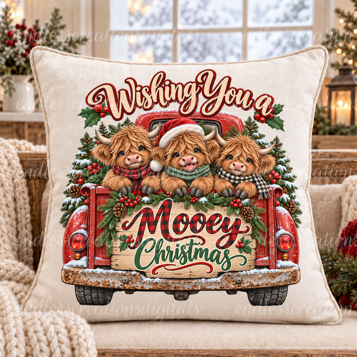 MOOEY CHRISTMAS HIGHLANDS ROUND ONLY