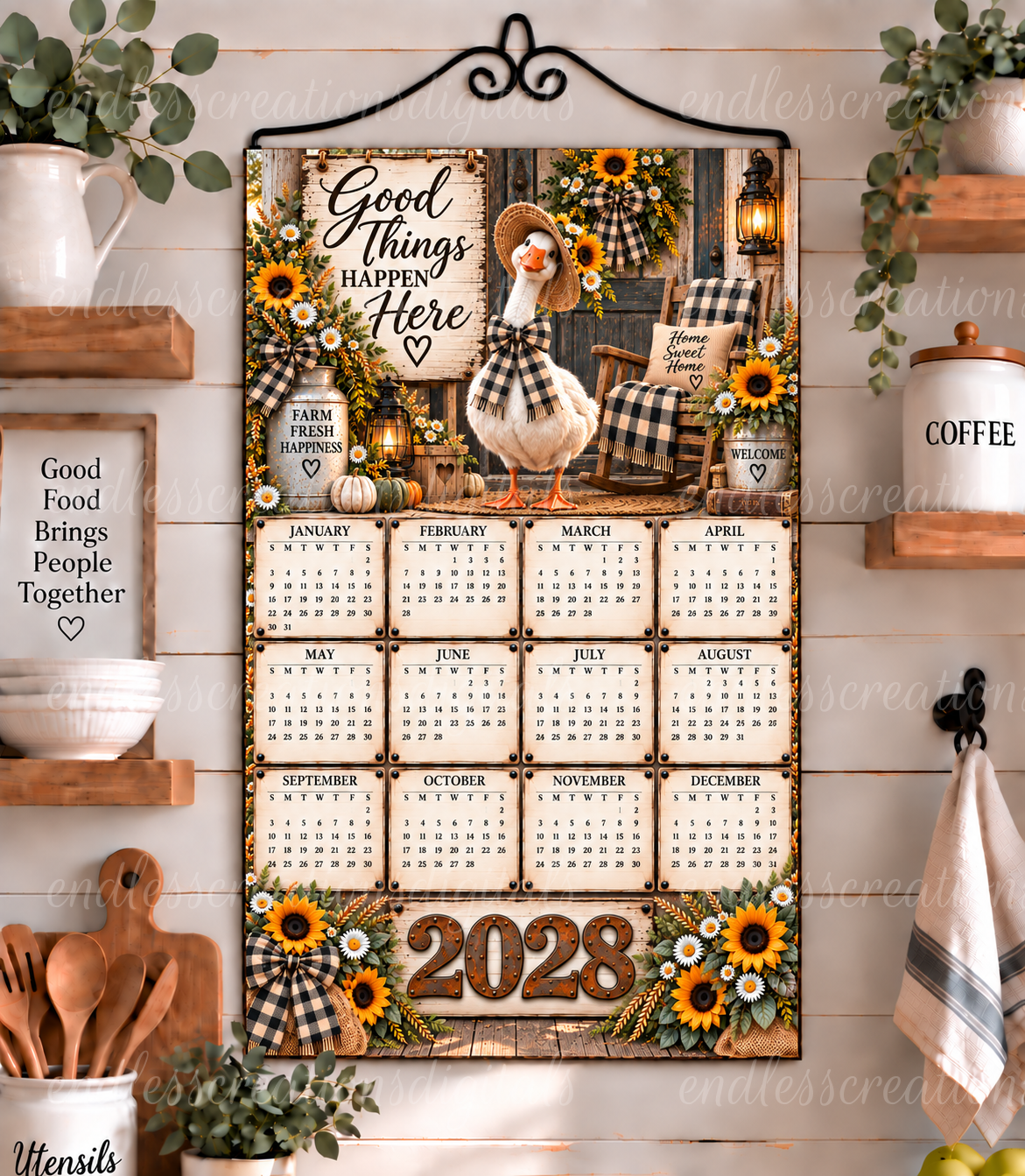 PORCH GOOSE CALENDAR