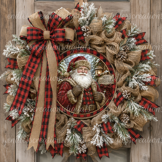 RUSTIC SANTA ROUND