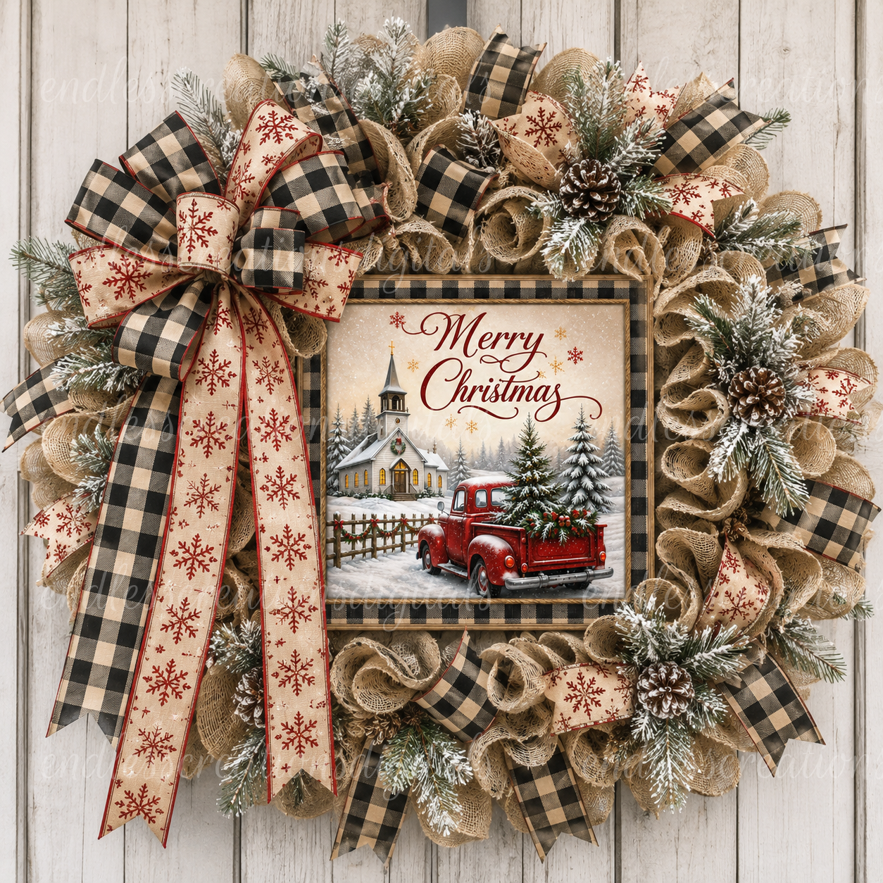 SQUARE CHRISTMAS TRUCK
