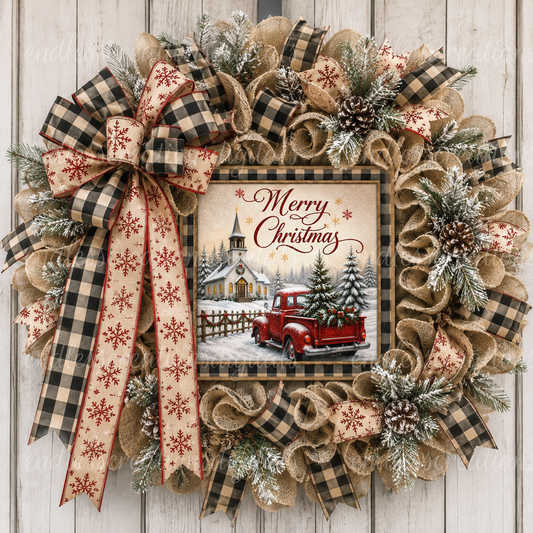 SQUARE CHRISTMAS TRUCK