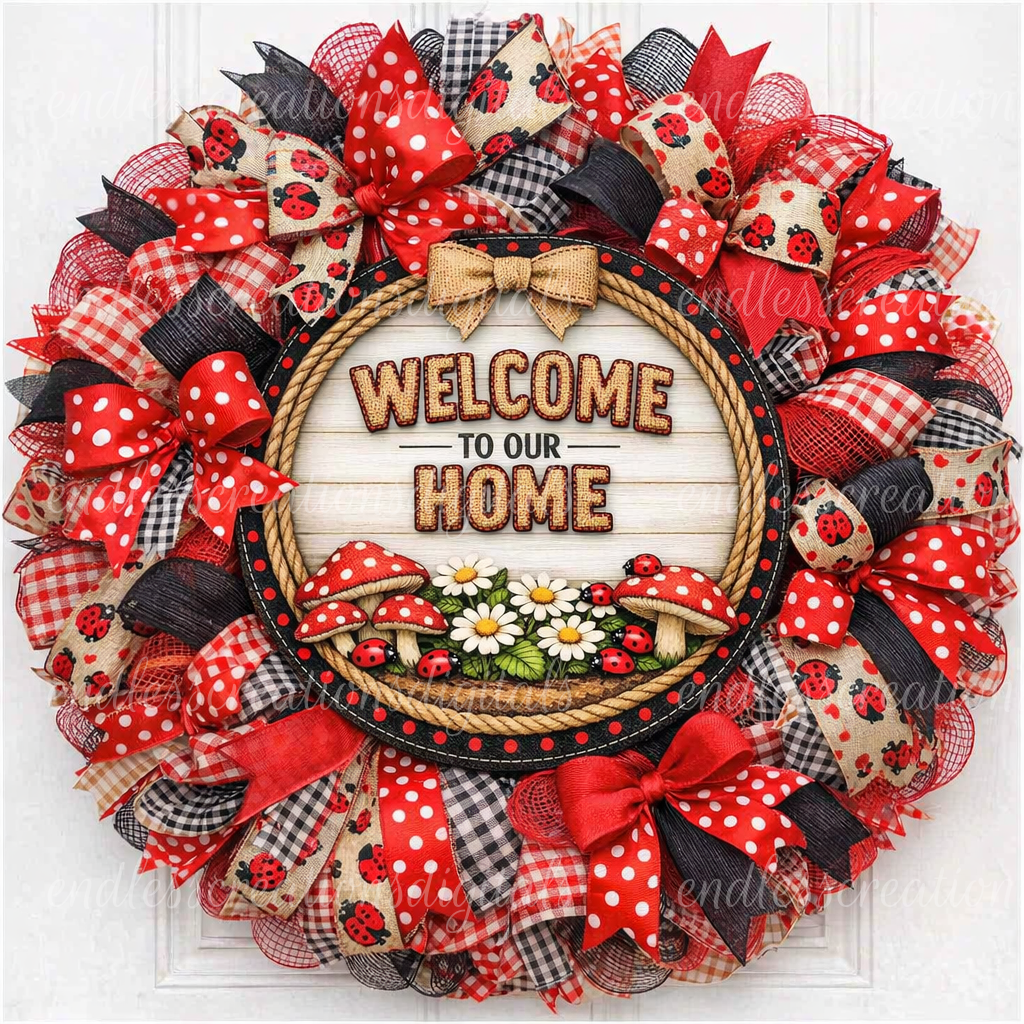 WELCOME LADY BUG ROUND