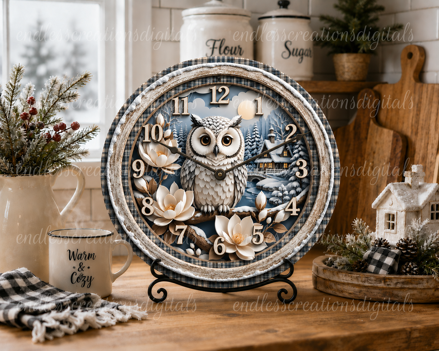 WINTER OWL BUNDLE OF 4